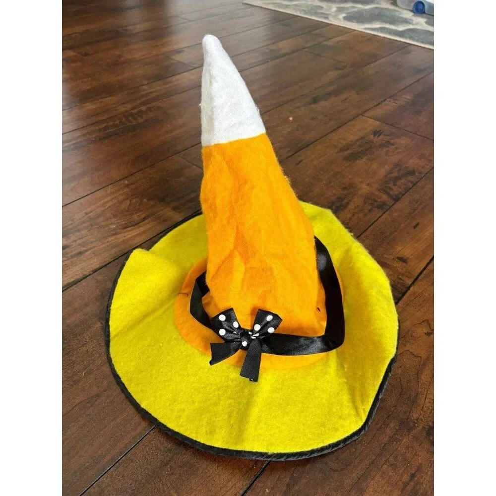 Enchanted Costumes Kandy Korn Witch Costume with Hat Youth Large 10-12